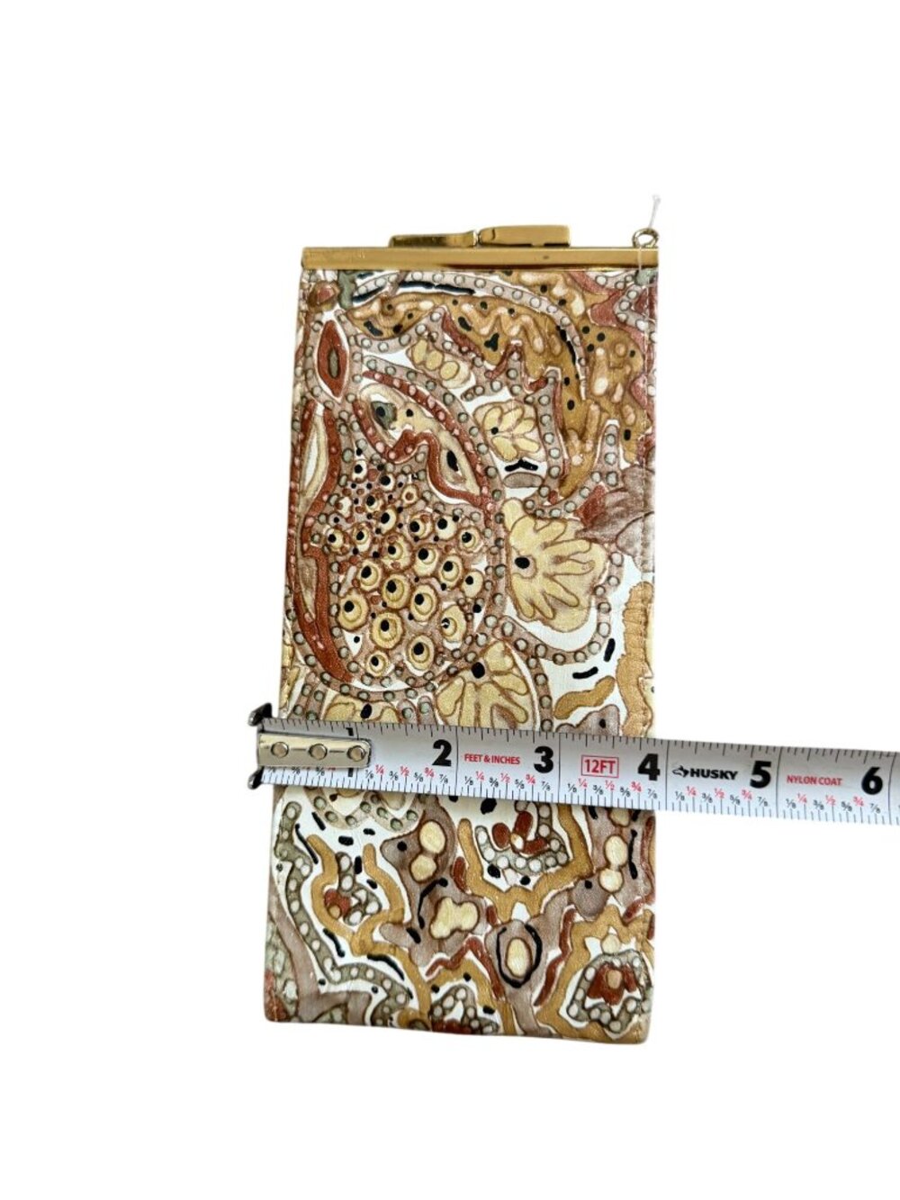 LORI TAYLOR Vintage Paisley Kisslock Coin Pouch Wallet - Picture 5 of 10